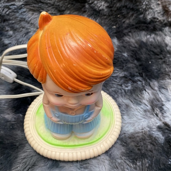 Vintage Sanitoy blow mold Boy in Blue Ovetalls - Picture 10 of 17